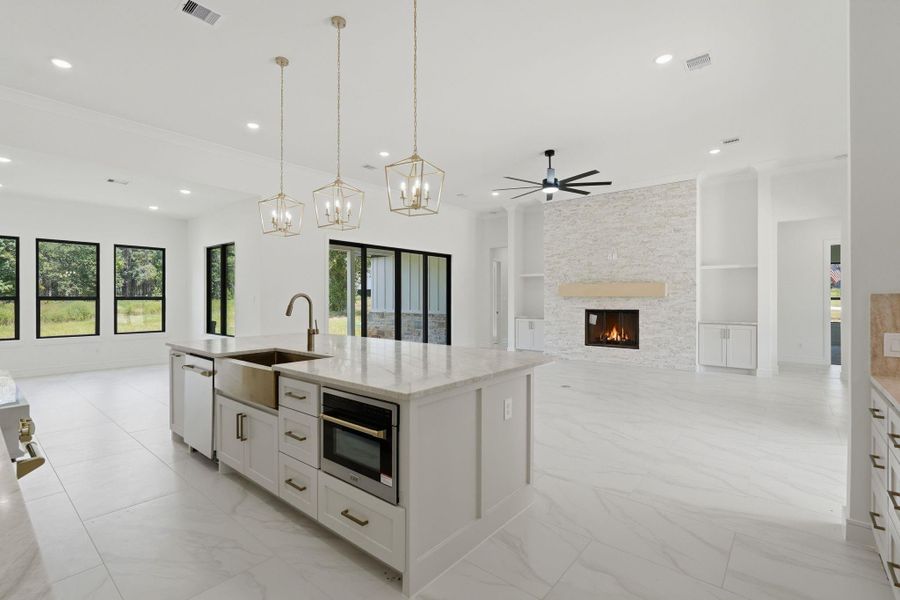 Furnished interior view inside a new home in , Willis (Image 17).