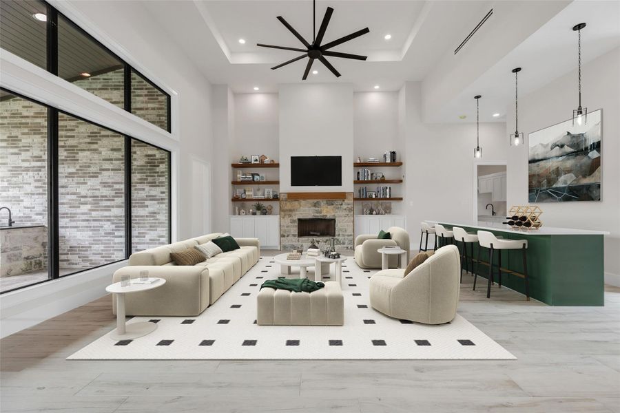 Furnished interior view inside a new home in , College Station (Image 31).