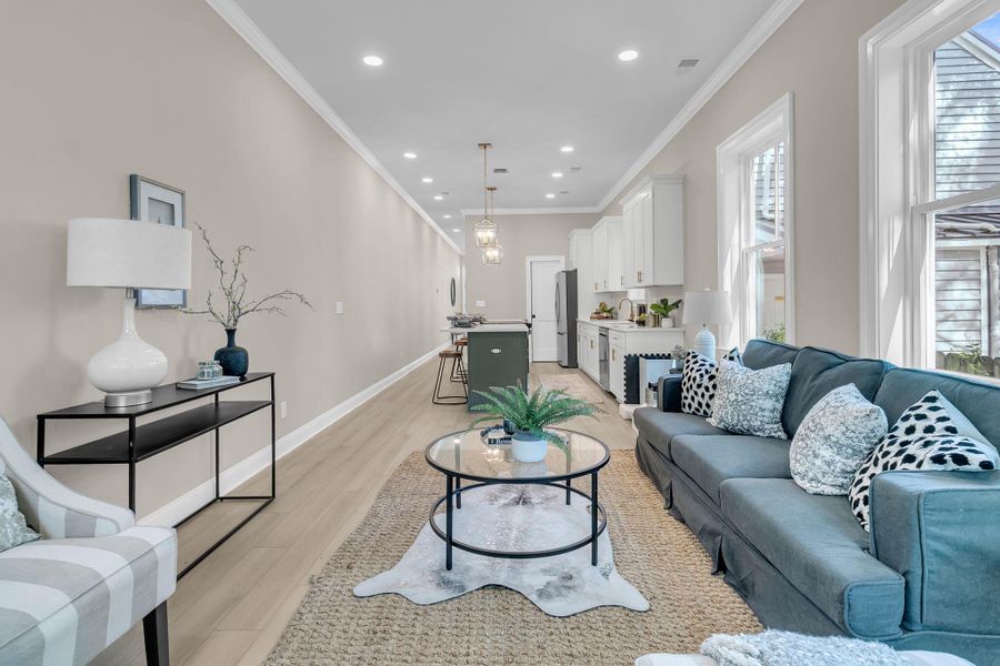 Furnished interior view inside a new home in , Charleston (Image 10).