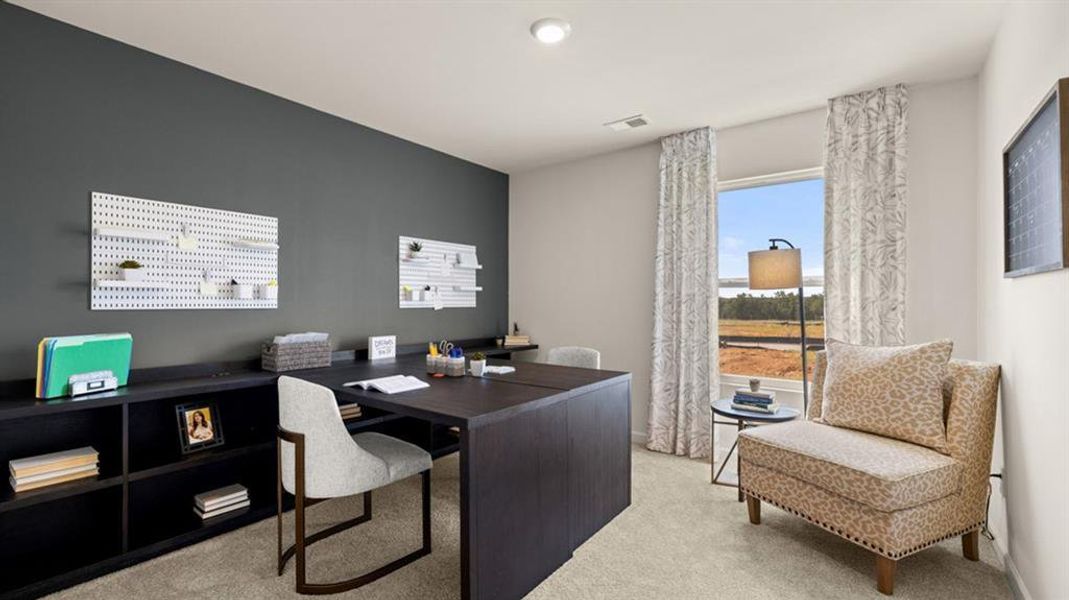 Furnished interior view inside a new home in Fox Crossing, Griffin (Image 16).