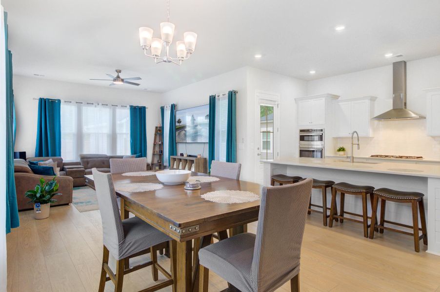 Furnished interior view inside a new home in Limehouse Village: Row Collection, Summerville (Image 10).