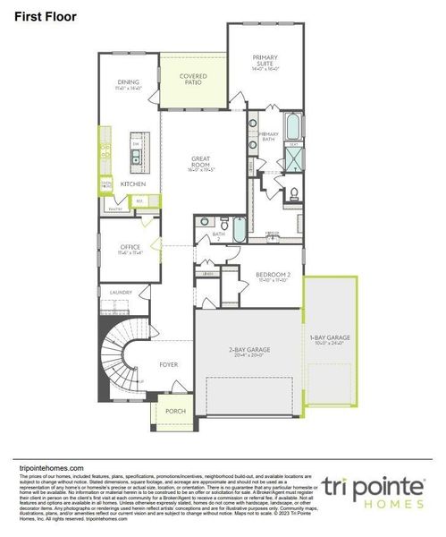 2D floor plan layout of this home in Woodson’s Reserve, Spring, TX (Image 3).