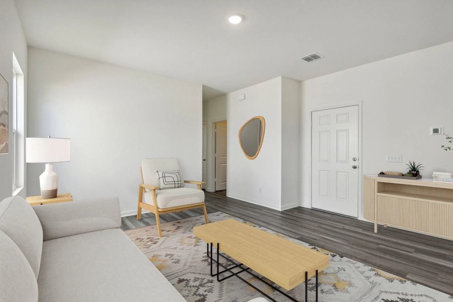 Representative furnished interior of a home built from the Sundial by Starlight Homes in Sutton Farms, San Antonio (Image 5). Representative furnished interior of a home built from the Sundial by Starlight Homes in Sutton Farms, San Antonio (Image 5).