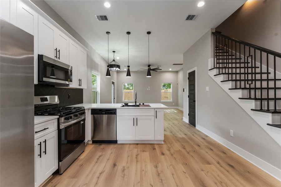 Furnished interior view inside a new home in , Houston (Image 7). Furnished interior view inside a new home in , Houston (Image 7).