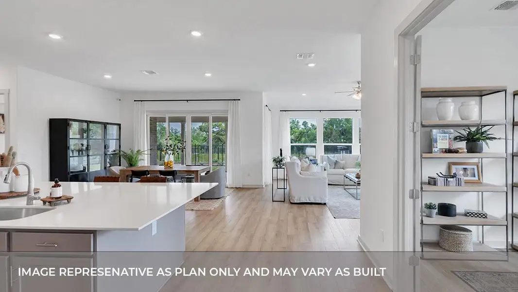 Furnished interior view inside a new home in Rosenbusch Ranch, Leander (Image 12). Furnished interior view inside a new home in Rosenbusch Ranch, Leander (Image 12).
