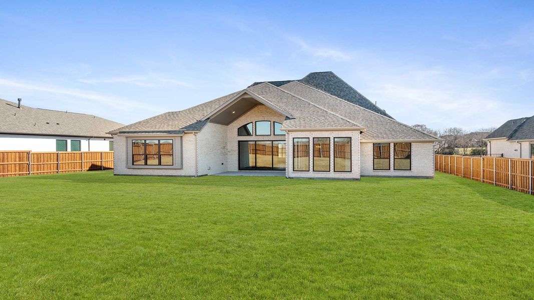 Exterior details and patio area of a home in Lakewood Village, Lakewood Village (Image 3).