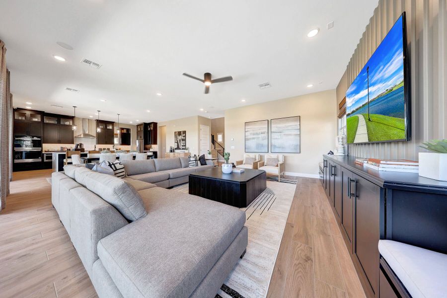 Representative furnished interior of a home built from the Mahogany by Mattamy Homes in Landmarke, Queen Creek (Image 20).