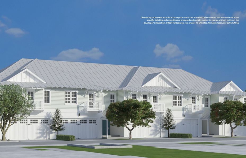 Representative exterior photo of a completed home built from the Greenville by DiVosta in The Reserve at Tequesta, Tequesta, FL (Image 8).