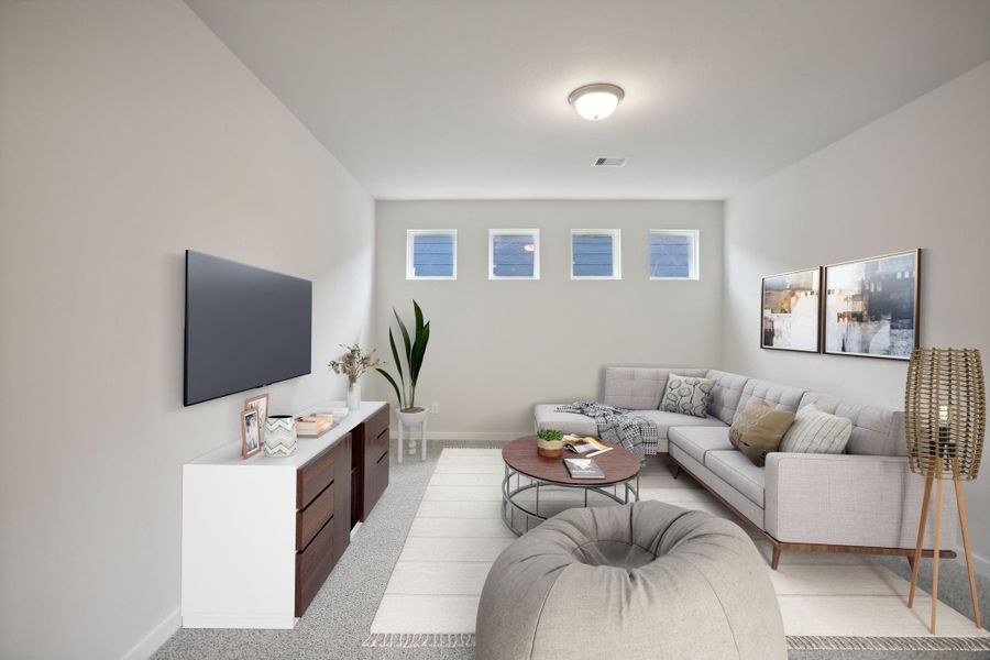 Photo is not of the actual home, but is an inspirational photo of builder’s model home and may depict options, furnishings, and/or decorator features that are not included