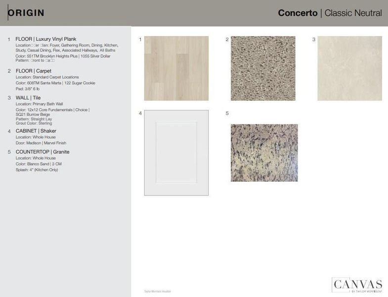 Design Selections. Home is under construction, selections subject to change. Design Selections. Home is under construction, selections subject to change.