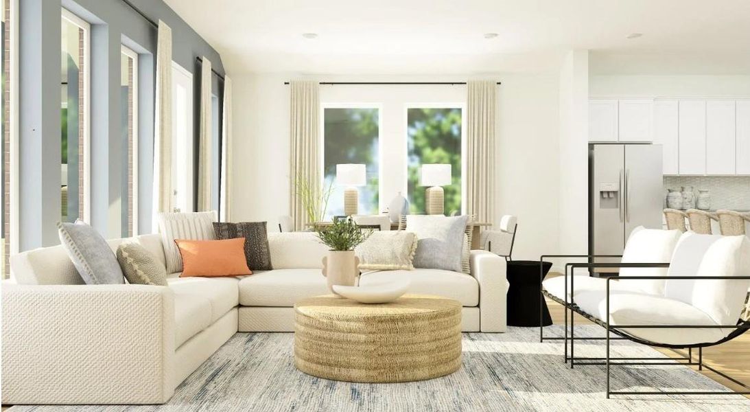 Furnished interior view inside a new home in Lago Mar, Texas City (Image 2). Furnished interior view inside a new home in Lago Mar, Texas City (Image 2).