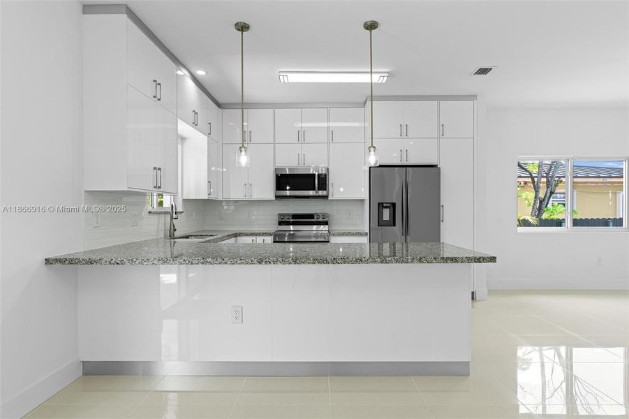 Furnished interior view inside a new home in , Miami (Image 4).