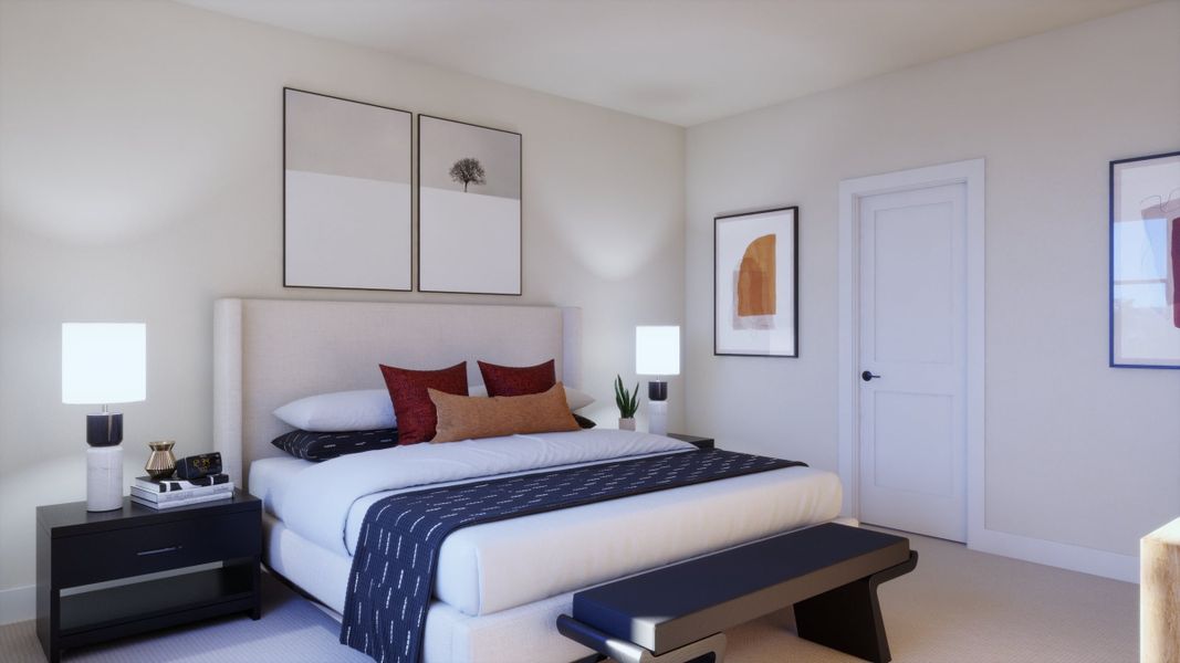 Furnished interior view inside a new home in Parkton Square, Kyle (Image 8). Furnished interior view inside a new home in Parkton Square, Kyle (Image 8).