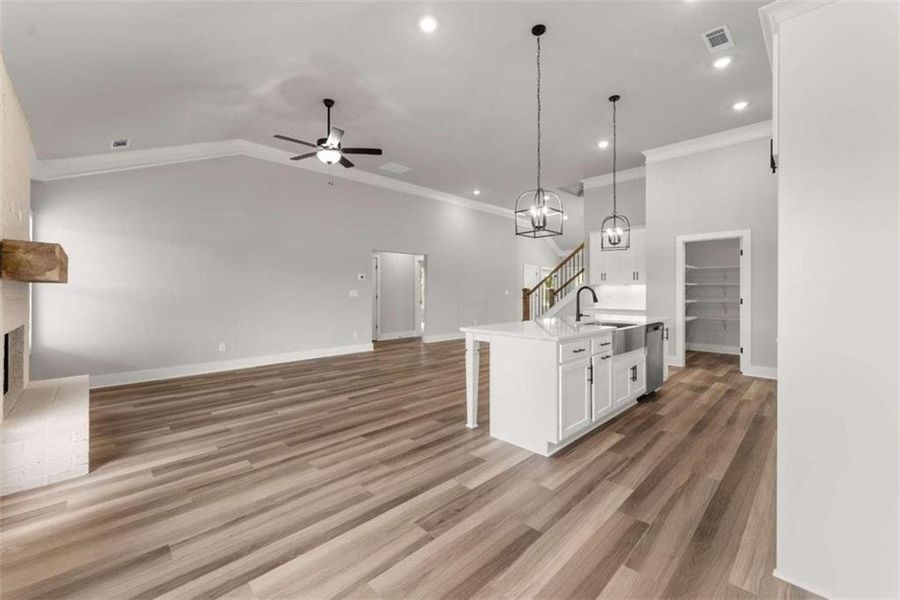 Furnished interior view inside a new home in , Maysville (Image 6). Furnished interior view inside a new home in , Maysville (Image 6).