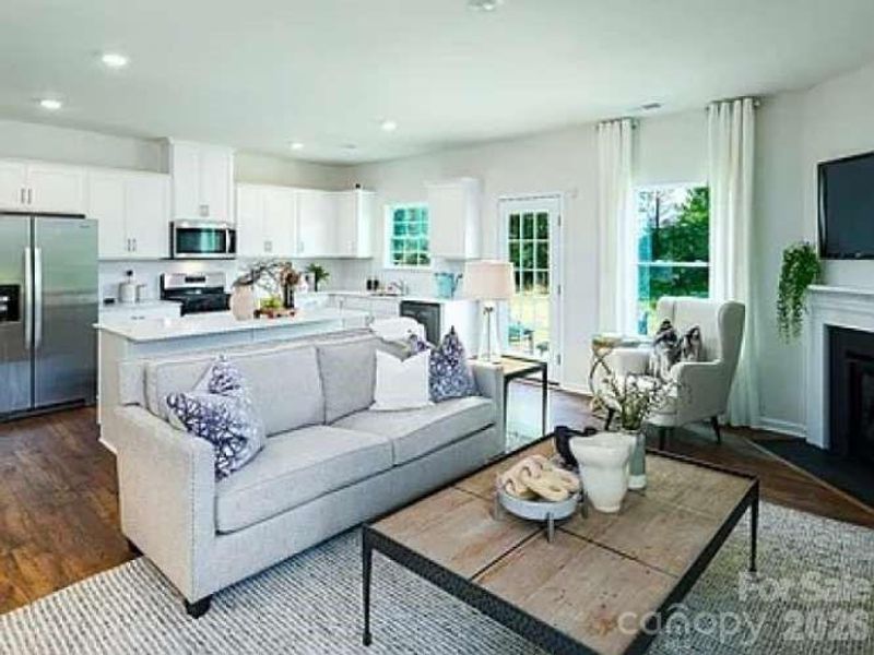 Furnished interior view inside a new home in Secrest Commons, Monroe (Image 12). Furnished interior view inside a new home in Secrest Commons, Monroe (Image 12).