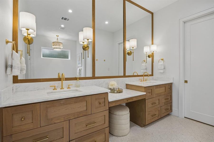 Furnished interior view inside a new home in , Dallas (Image 32).