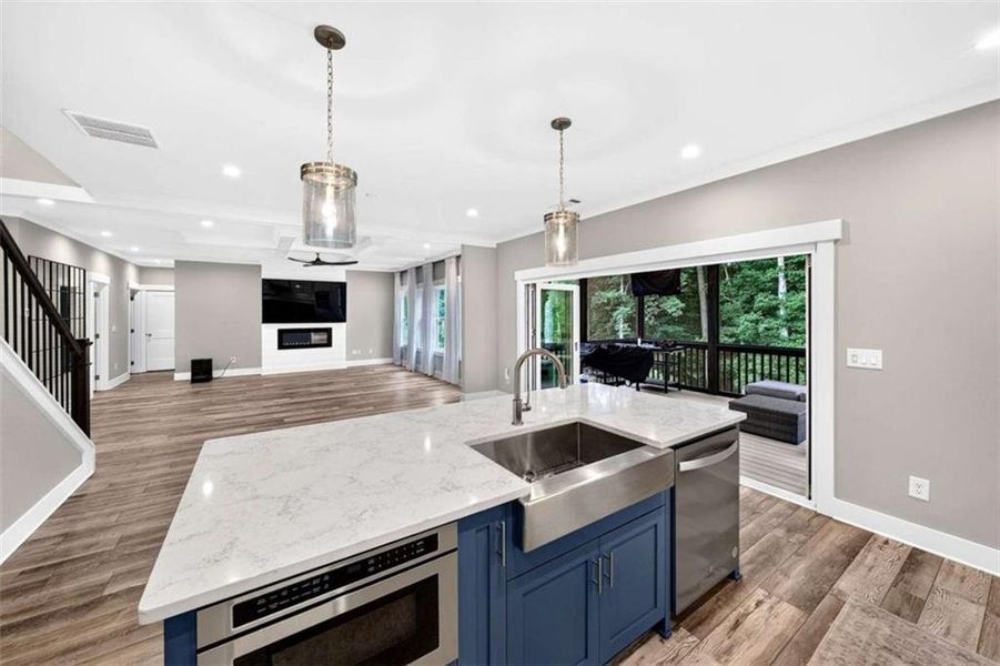 Furnished interior view inside a new home in , Hoschton (Image 17).