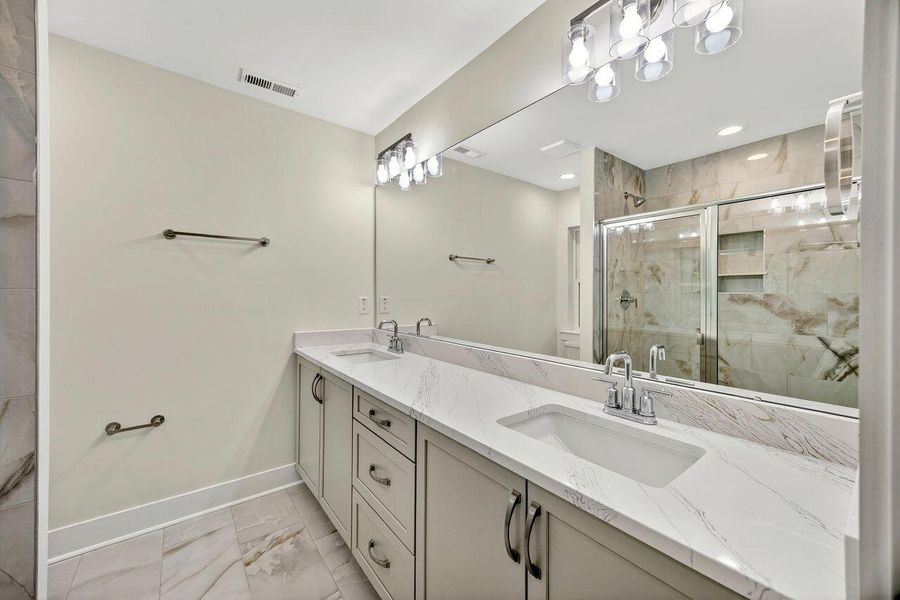 Furnished interior view inside a new home in , Awendaw (Image 12).