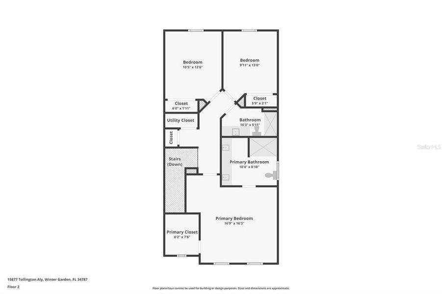 2D floor plan layout of this home in , Winter Garden, FL (Image 6).