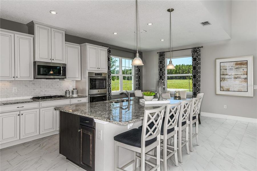 Furnished interior view inside a new home in The Palms at Venetian Bay, New Smyrna Beach (Image 8). Furnished interior view inside a new home in The Palms at Venetian Bay, New Smyrna Beach (Image 8).