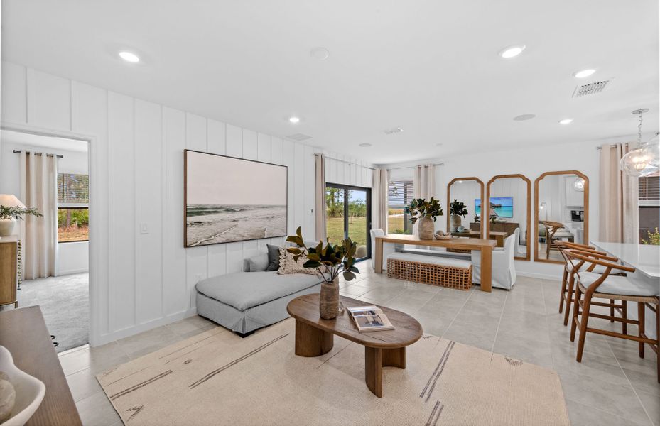 Furnished interior view inside a new home in Caloosa Cove, Labelle (Image 11).