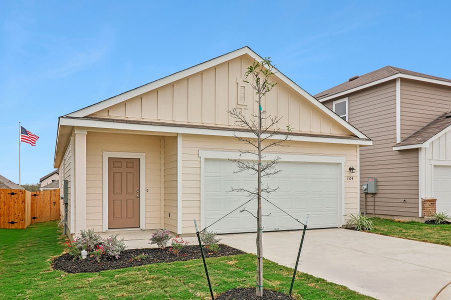 Representative exterior details of a home built from the Enterprise by Starlight Homes in Eagles Landing, Elgin (Image 1). Representative exterior details of a home built from the Enterprise by Starlight Homes in Eagles Landing, Elgin (Image 1).
