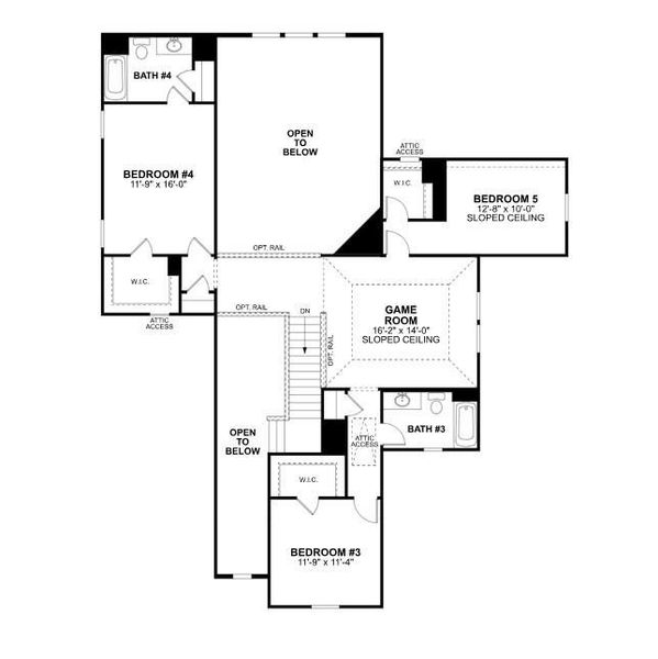 2D floor plan layout of this home in Sorella, Tomball, TX (Image 5). 2D floor plan layout of this home in Sorella, Tomball, TX (Image 5).