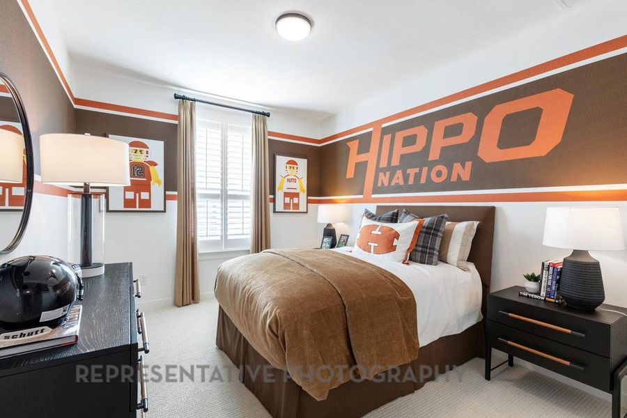 Bedroom featuring carpet flooring