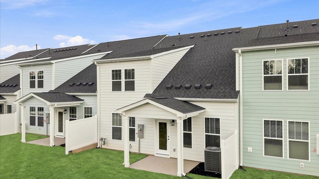 Exterior details and patio area of a home in Village at Midway, Anderson (Image 24). Exterior details and patio area of a home in Village at Midway, Anderson (Image 24).