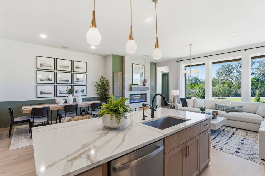 Furnished interior view inside a new home in Prominence – Now Selling, San Antonio (Image 28). Furnished interior view inside a new home in Prominence – Now Selling, San Antonio (Image 28).