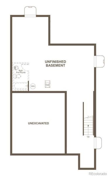 2D floor plan layout of this home in Crossway at Second Creek, Commerce City, CO (Image 4).