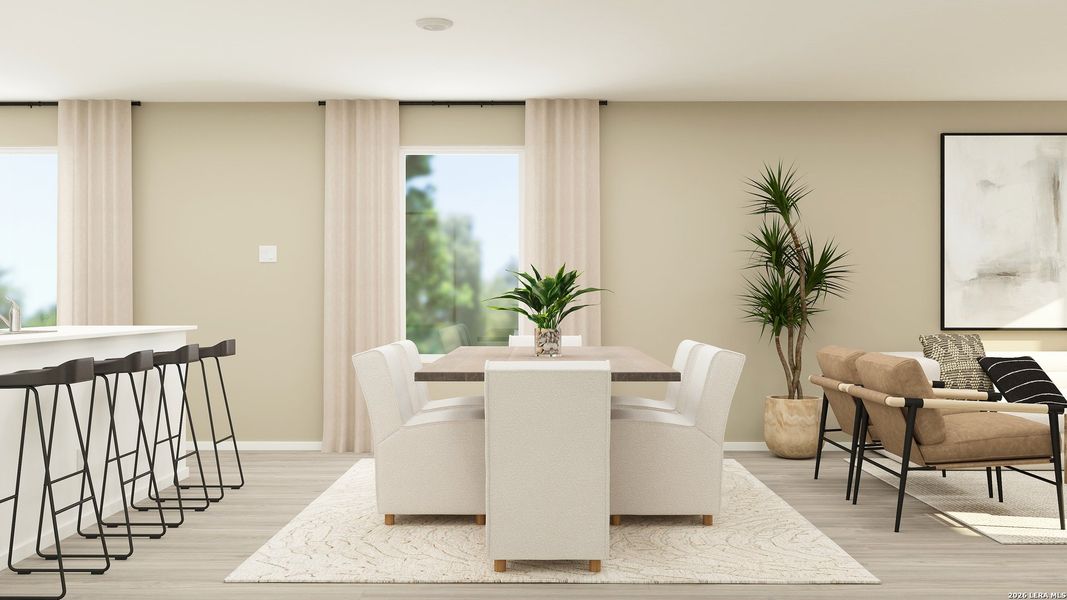 Furnished interior view inside a new home in Stone Garden, Elmendorf (Image 15).