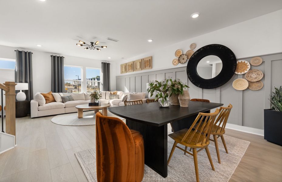 Representative furnished interior of a home built from the Crestwind by Pulte Homes in Mailman Post, Knightdale (Image 11).