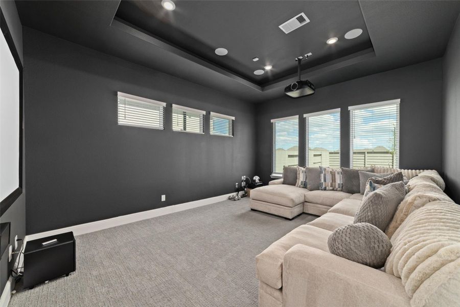 Furnished interior view inside a new home in Pomona 70' - Section 27, Manvel (Image 12).