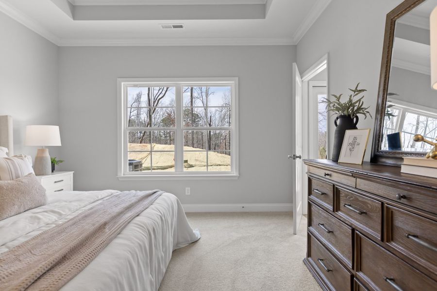 Furnished interior in a model home at The Eleuthera in Chattanooga (Image 31).