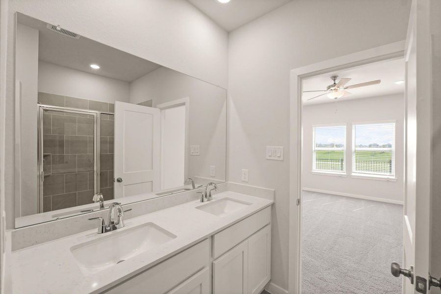 Furnished interior view inside a new home in River Ranch Trails, Dayton (Image 9). Furnished interior view inside a new home in River Ranch Trails, Dayton (Image 9).