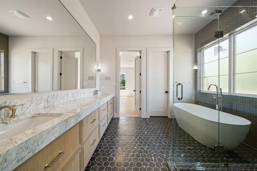 Furnished interior view inside a new home in , Dallas (Image 27).