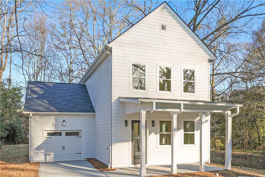 Front exterior of a new home in , Atlanta, GA, highlighting curb appeal (Image 2). Front exterior of a new home in , Atlanta, GA, highlighting curb appeal (Image 2).