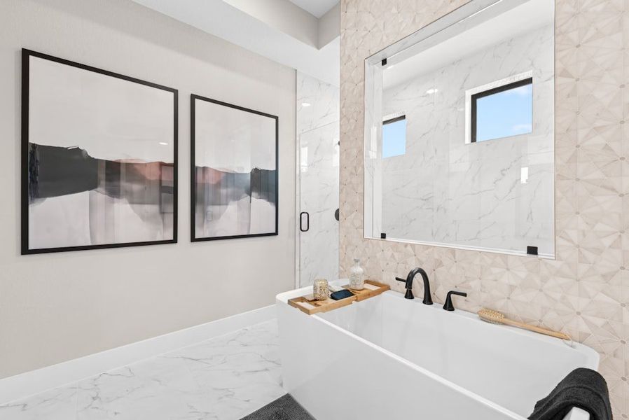 Representative furnished interior of a home built from the Emory by Scott Felder Homes in Leander Estates, Leander (Image 37).