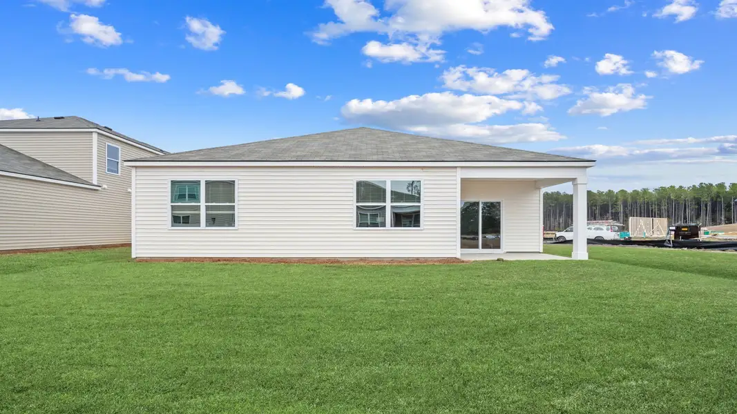 Exterior details and patio area of a home in The Pines at New Hampstead, Savannah (Image 2).