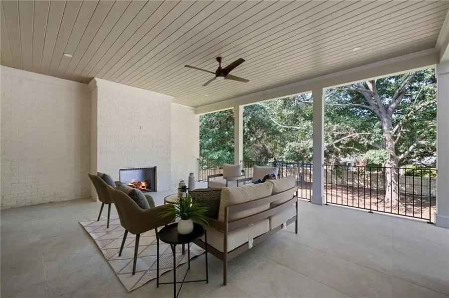 Exterior details and patio area of a home in , Atlanta (Image 26).