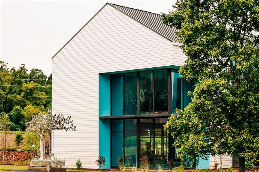 Front exterior of a new home in Rosewood Lake Estates, Hoschton, GA, highlighting curb appeal (Image 71).