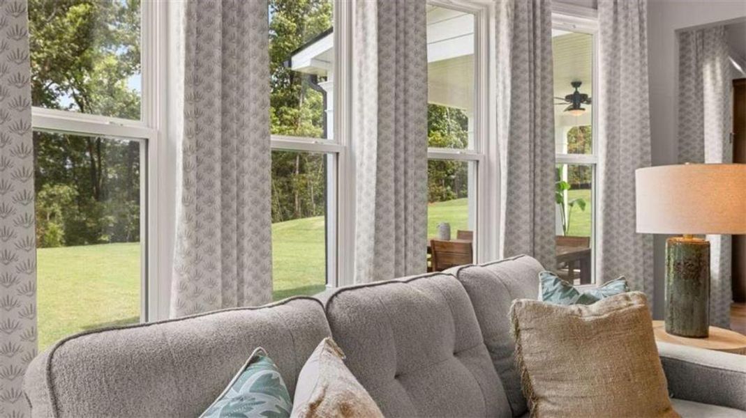 Furnished interior view inside a new home in Heritage Pointe, Senoia (Image 37).