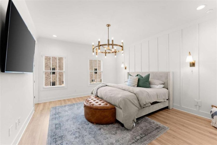 Furnished interior view inside a new home in Skyview On Broad, Sugar Hill (Image 10).
