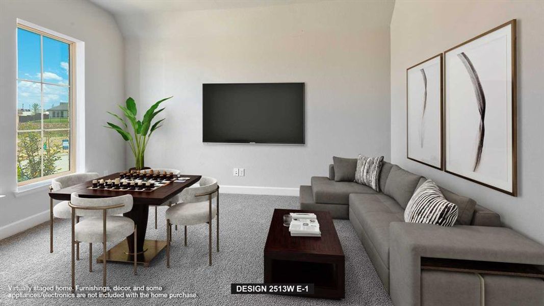 Furnished interior view inside a new home in Trinity Falls, McKinney (Image 11). Furnished interior view inside a new home in Trinity Falls, McKinney (Image 11).