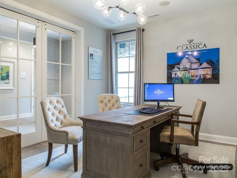 Furnished interior view inside a new home in , Charlotte (Image 9).