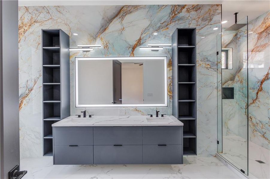 Furnished interior view inside a new home in , Sugar Hill (Image 17). Furnished interior view inside a new home in , Sugar Hill (Image 17).