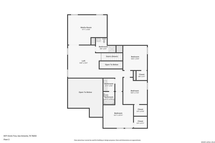 2D floor plan layout of this home in Thomas Pond, San Antonio, TX (Image 7). 2D floor plan layout of this home in Thomas Pond, San Antonio, TX (Image 7).
