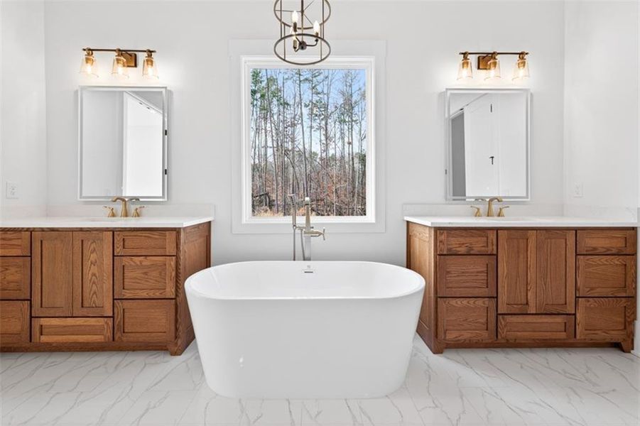 Furnished interior view inside a new home in , Jefferson (Image 12).