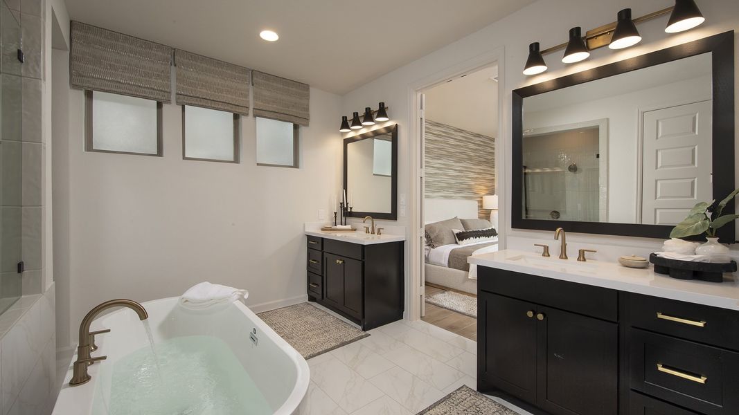 Furnished interior view inside a new home in Candela South 50', Richmond (Image 8).